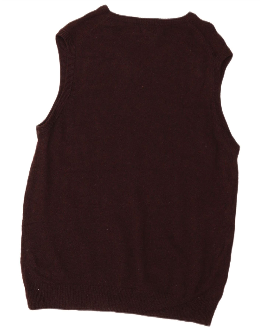 Marks & Spencer Débardeur coupe classique pour homme en laine d'agneau bordeaux moyen