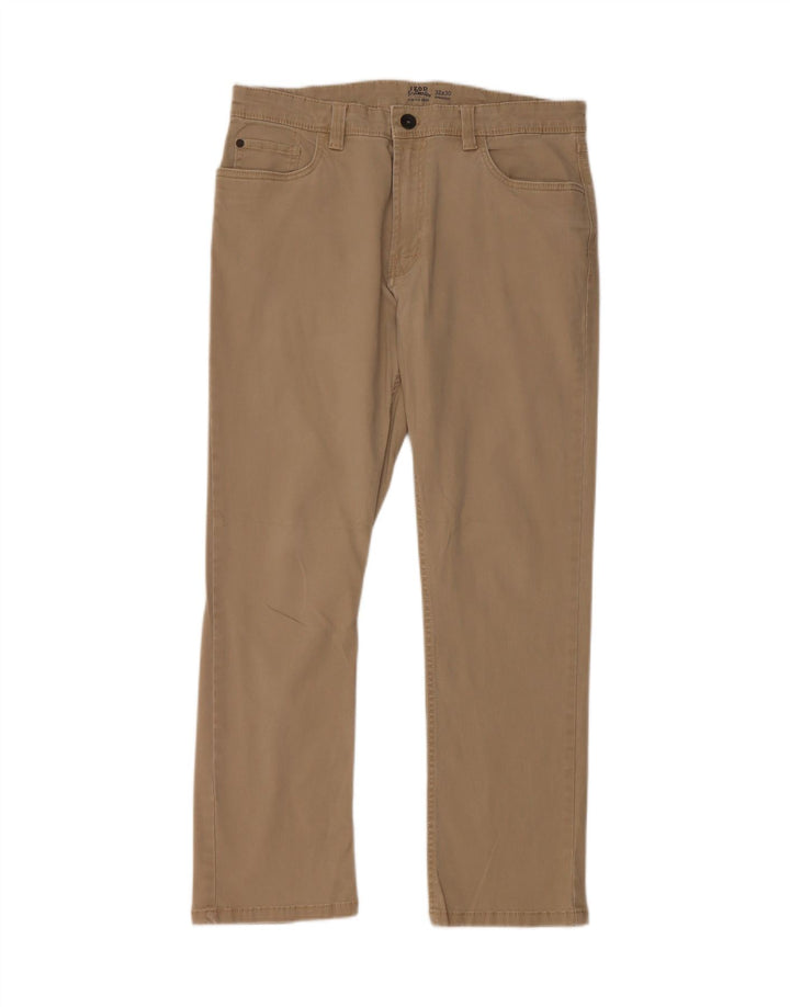 IZOD Pantalon décontracté droit d'eau salée pour homme W32 L30 Coton beige