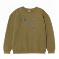 Puma Homme Graphic Sweatshirt Jumper XL Kaki Coton