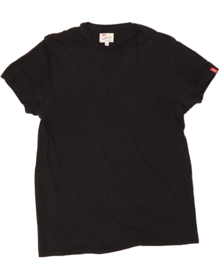 LEVI'S Mens T-Shirt Top Medium Black Vintage Levi's and Second-Hand Levi's from Messina Hembry 