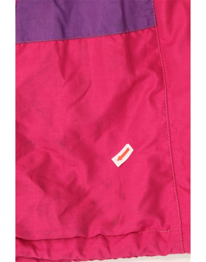 EIDER Womens Gore-Tex Hooded Rain Jacket UK 16 Large Pink Colourblock Vintage Eider and Second-Hand Eider from Messina Hembry 