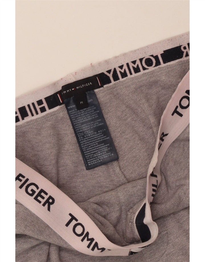 Tommy Hilfiger Short de Sport Graphique Homme Gris Moyen Coton