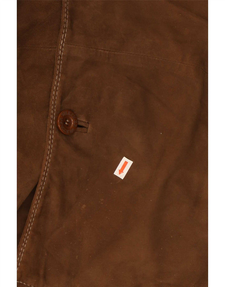 Werther Veste en Daim Homme IT 54 2XL Cuir Marron