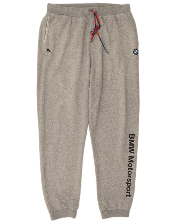PUMA Pantalon de Survêtement BMW Motorsport Homme XL Gris Moucheté