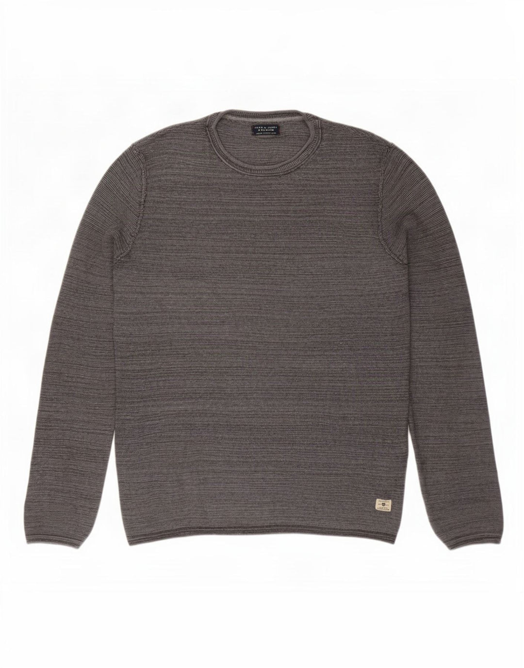 Jack & Jones Pull col rond homme petit gris coton