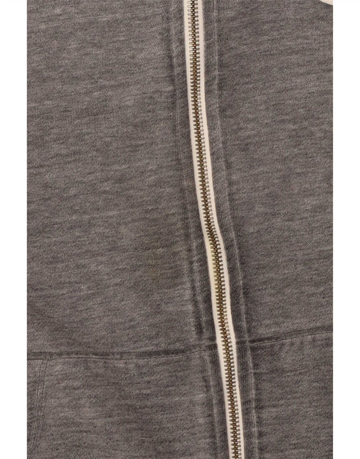 Gap Sweat À Capuche Zippé Homme Gris Moyen Coton
