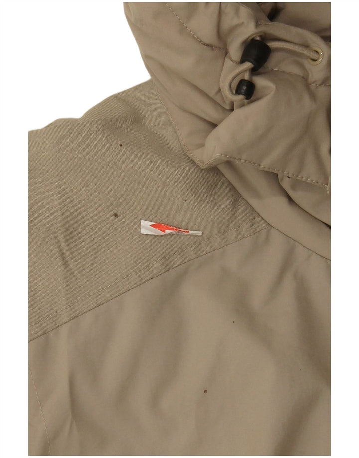 Nike Veste coupe-vent à capuche pour homme UK 42/44 Large Beige Polyester