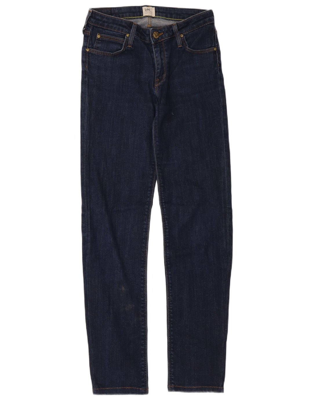 Lee Jean Droit Marion Femme W27 L33 Bleu Marine Coton