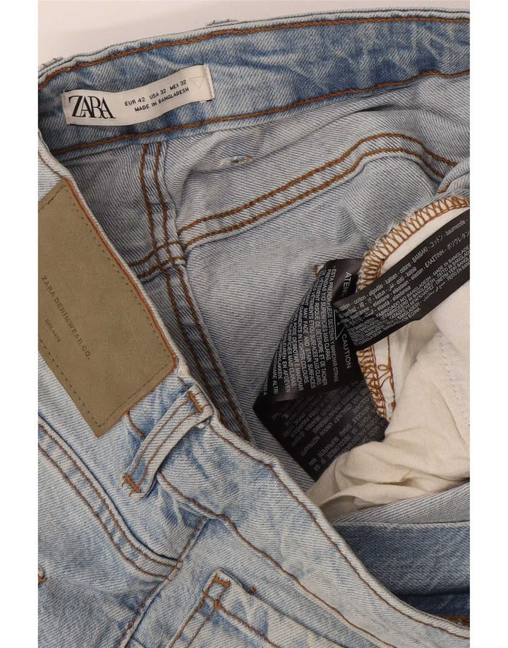 Zara Short en jean pour homme EU 42 Large W32 Bleu Coton
