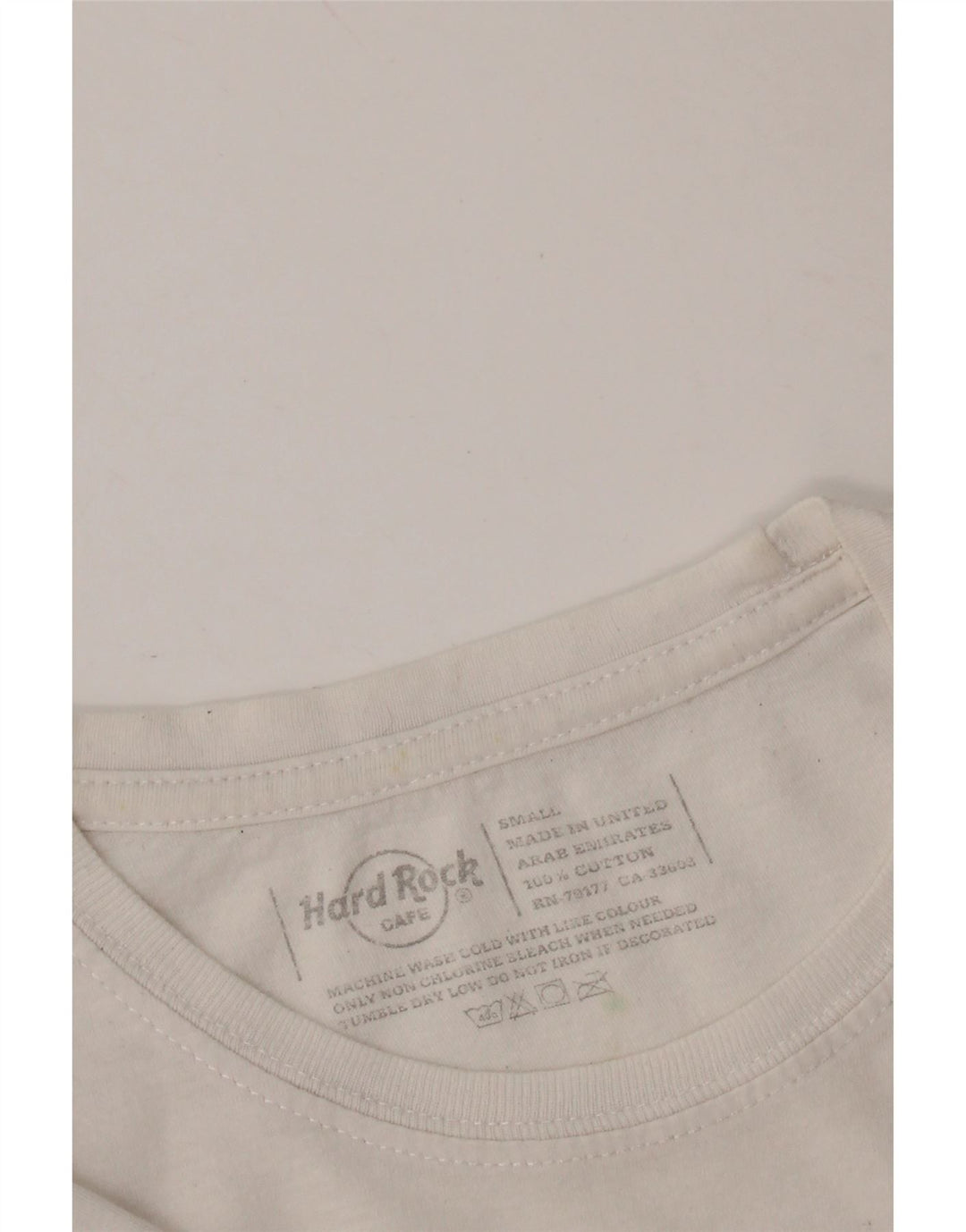 HARD ROCK CAFE T-shirt graphique Paris pour femme UK 10 Petit coton blanc