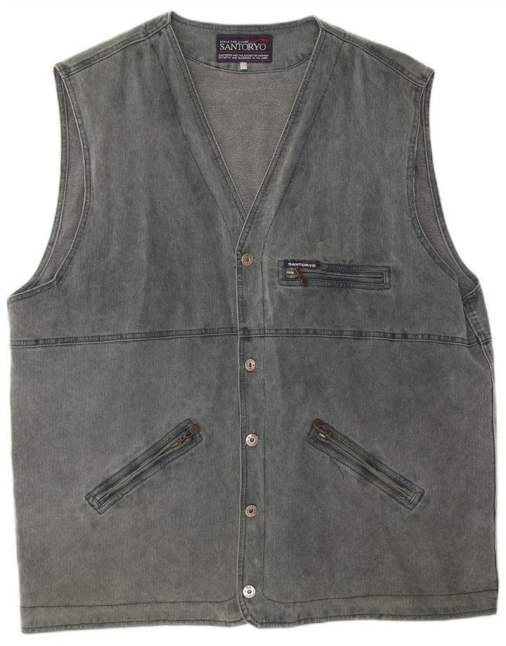 Santoryo Gilet utilitaire pour homme UK 42 XL Bleu