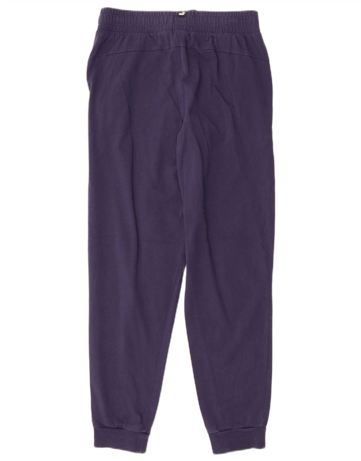 Puma Pantalon de Survêtement Garçon 13-14 ans Bleu Marine Coton