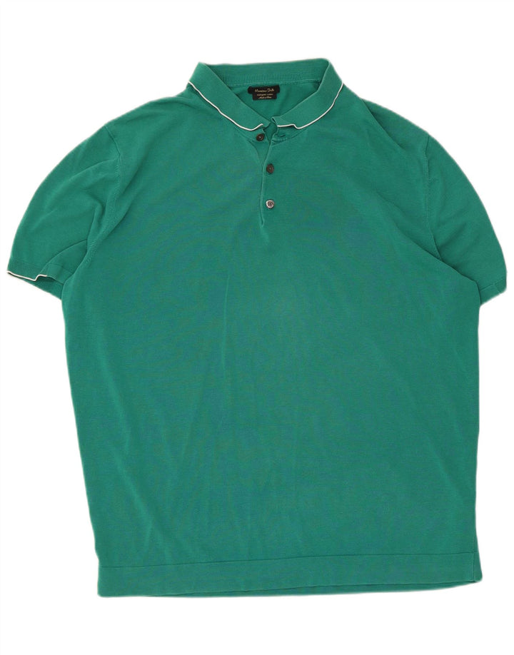 Massimo Dutti Polo Homme 2XL Vert Coton