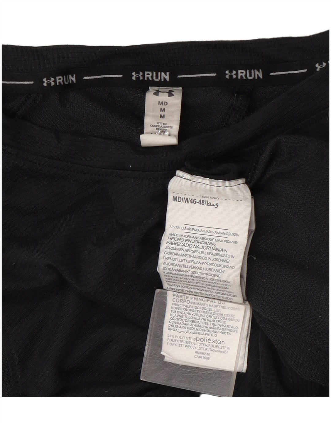 Under Armour T-Shirt Femme UK 44 Gris Moyen Géométrique Polyester
