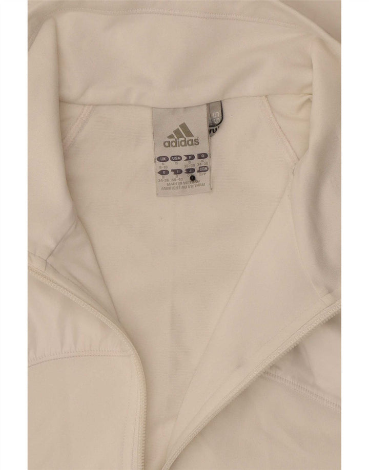 Adidas Clima 365 Veste de survêtement pour femme UK 8/10 Petit Blanc Polyester