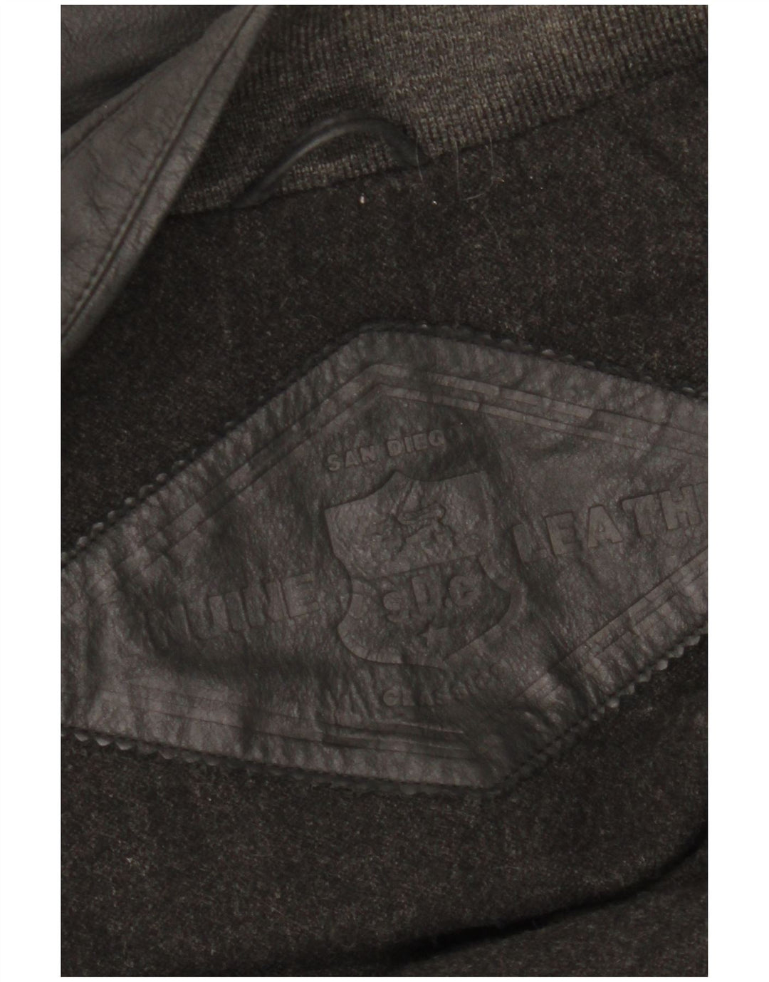 Canda Veste en cuir pour homme UK 42 XL Cuir noir