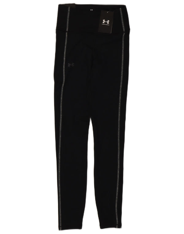 Under Armour Legging Taille Haute Femme UK 4 XS Noir Polyester
