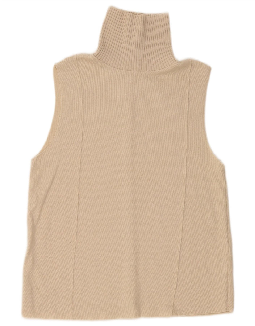 Zara Femme Débardeur UK 14 Beige Moyen Polyester