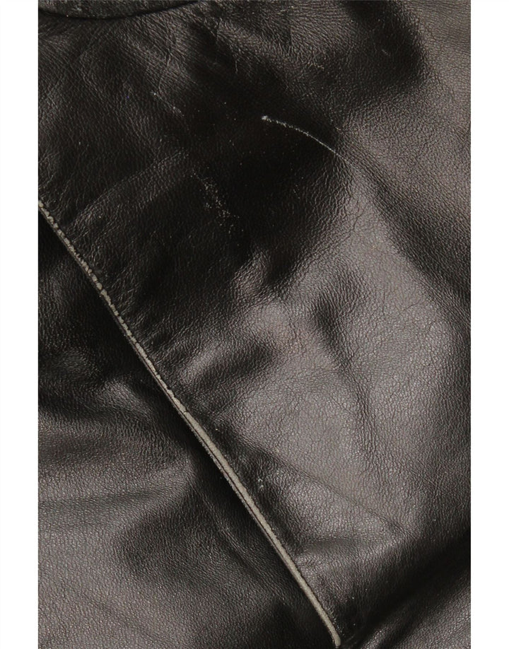 SCHILD Veste en cuir militaire pour homme UK 40 Grand cuir noir