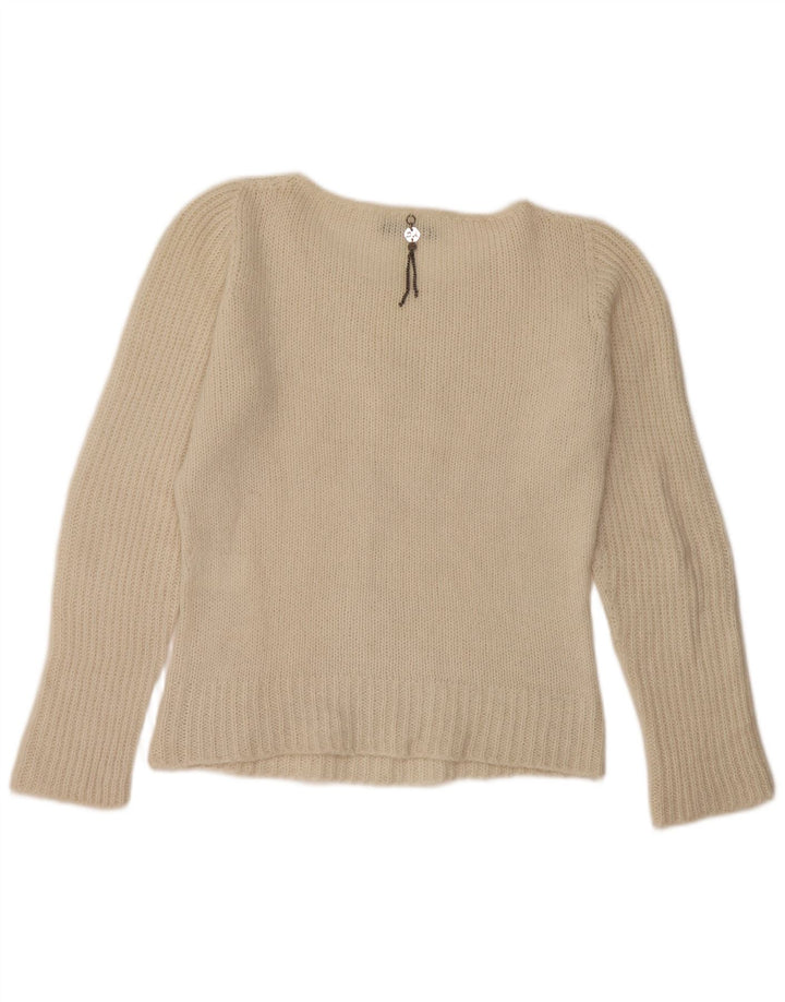 Daniele Alessandrini Pull col bateau pour femme IT 44 Blanc moyen