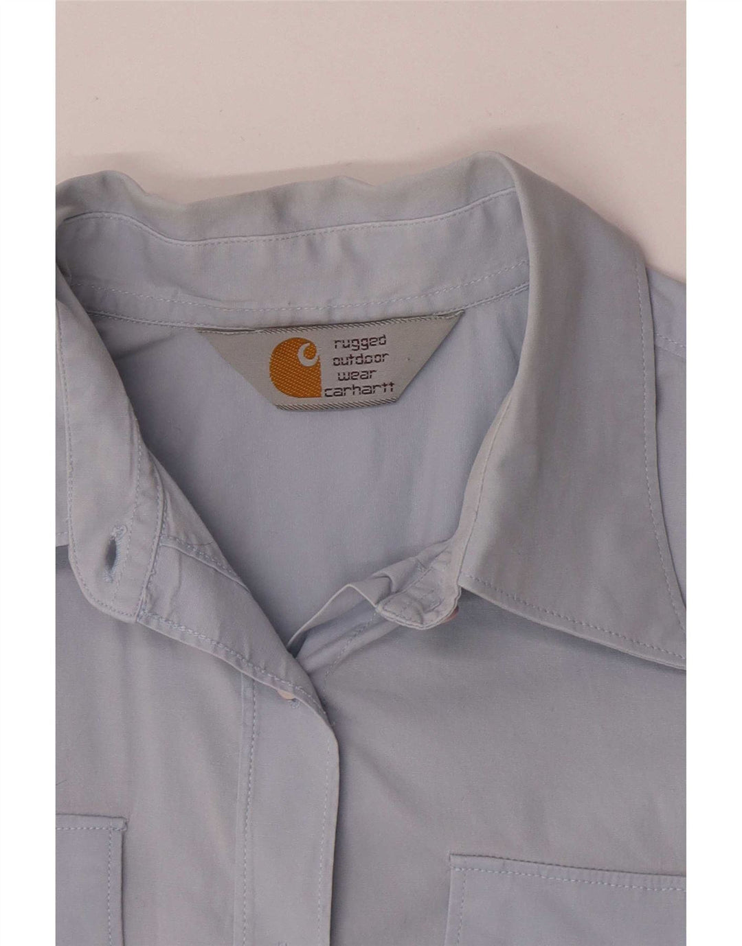 Carhartt Chemise à manches courtes pour femme UK 8 Small Bleu
