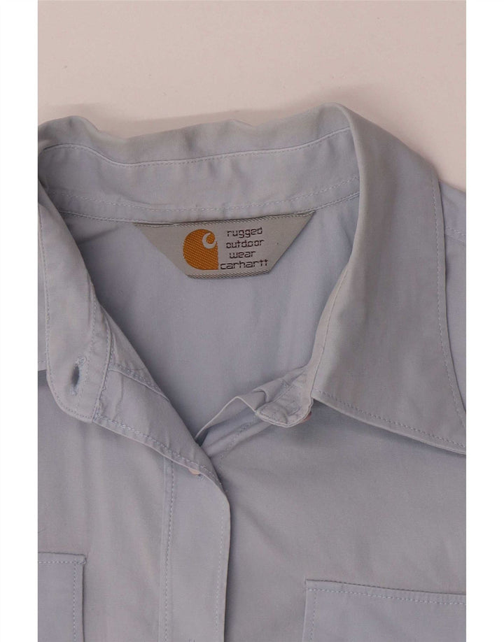 Carhartt Chemise à manches courtes pour femme UK 8 Small Bleu
