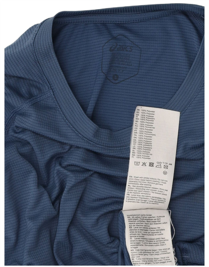 ASICS T-Shirt Homme Petit Bleu Polyester