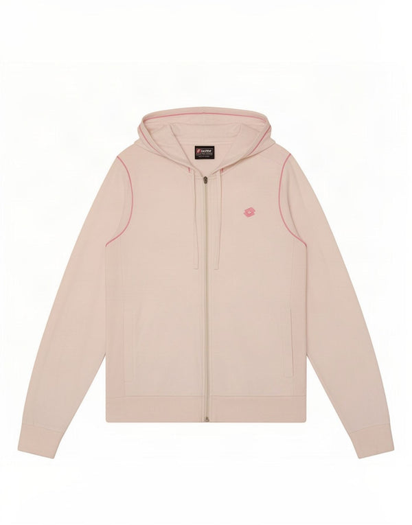 Lotto Pull à capuche zippé pour femme UK 14 Grand coton blanc