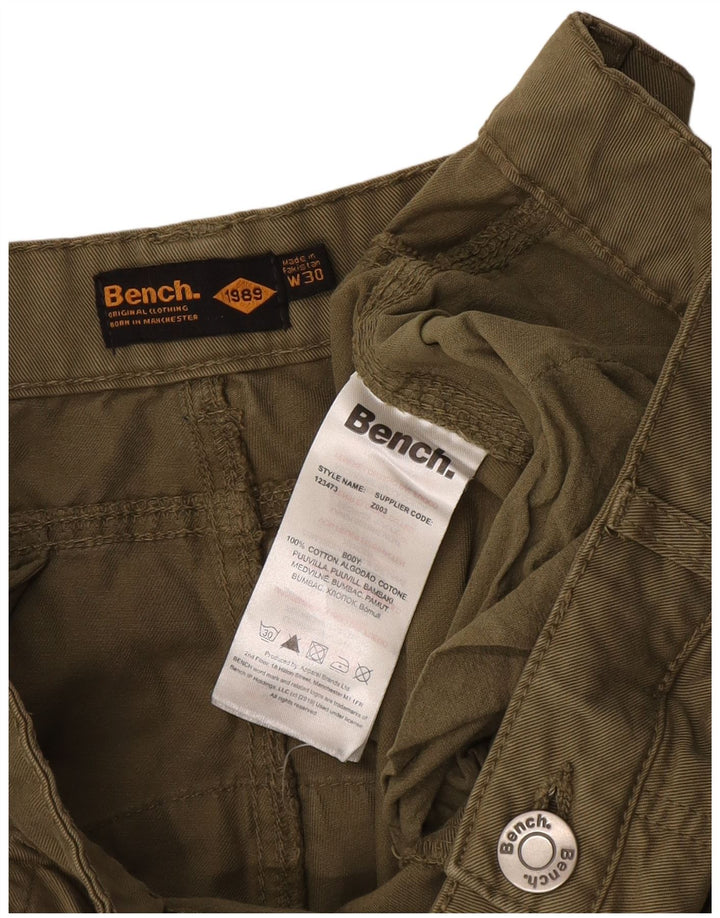 Bench Short Cargo Homme W30 Coton Vert Moyen