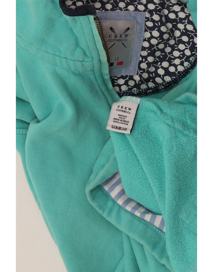 CREW CLOTHING Sweat-shirt surdimensionné pour femme UK 12 Vert moyen