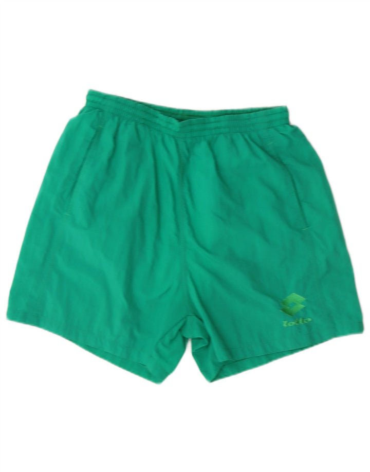 Lotto Short de Sport Homme Vert Moyen Nylon Sports