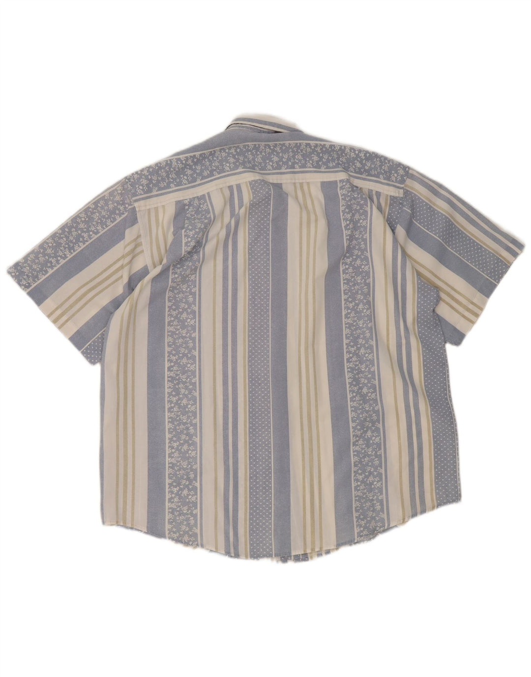 John Peel Chemise à manches courtes pour homme XL Bleu rayé