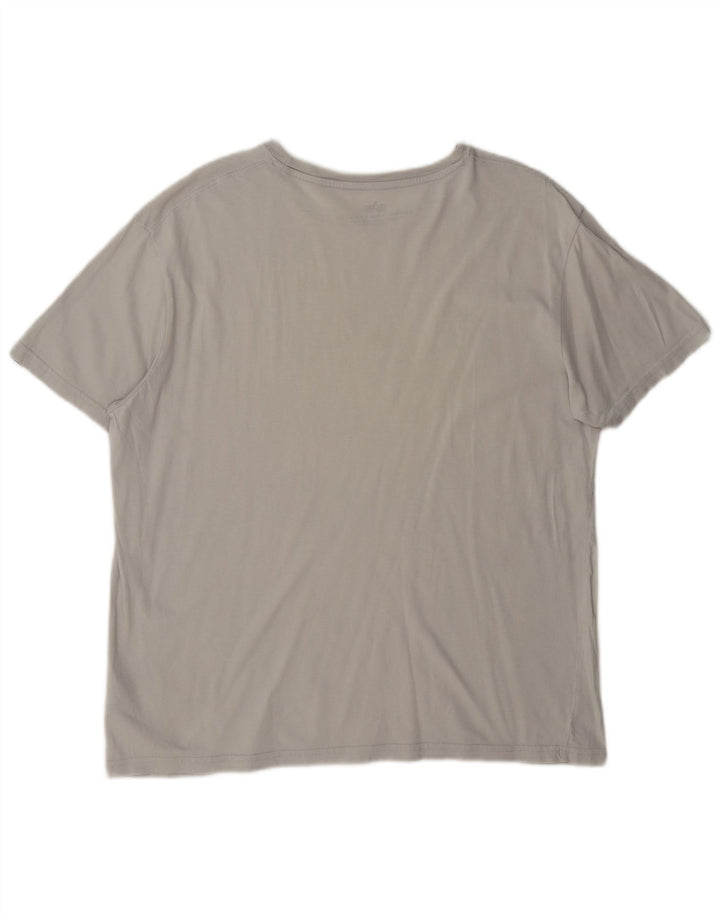 Alpha Industries T-shirt graphique pour hommes, grand, gris