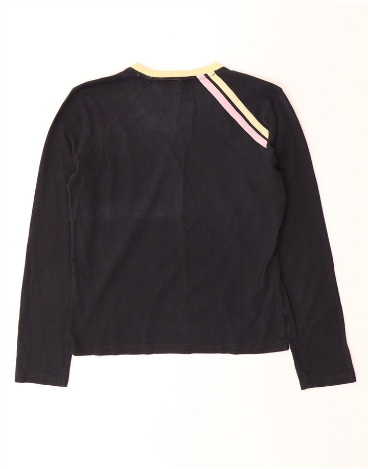 Sergio Tacchini Haut Graphique Femme Manches Longues IT 44 Medium Noir