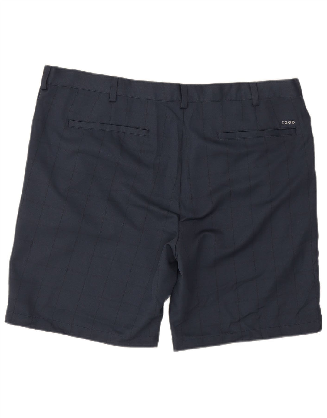 Izod Short Chino de Golf Homme W40 XL Bleu Marine à Carreaux Polyester