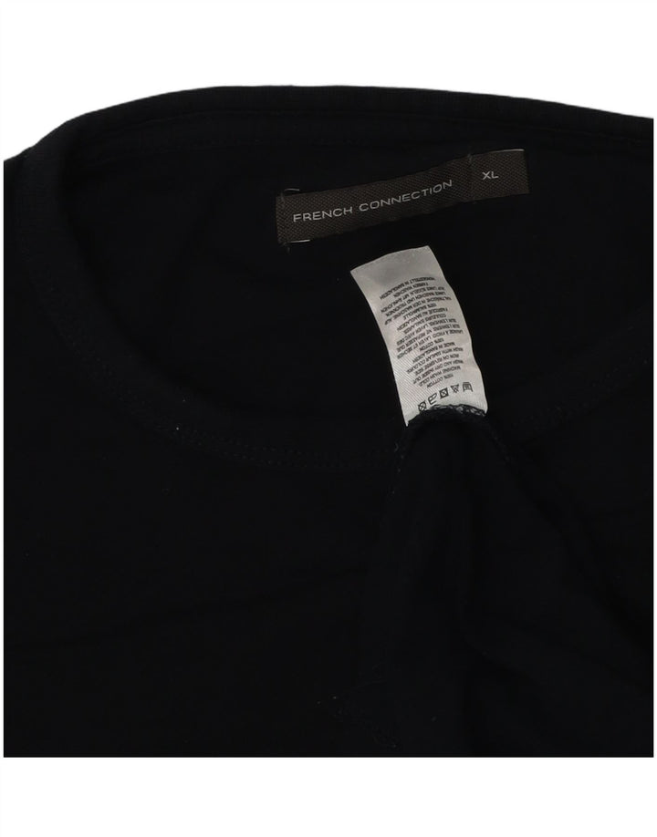 French Connection Haut Homme Manches Longues XL Bleu Marine Coton