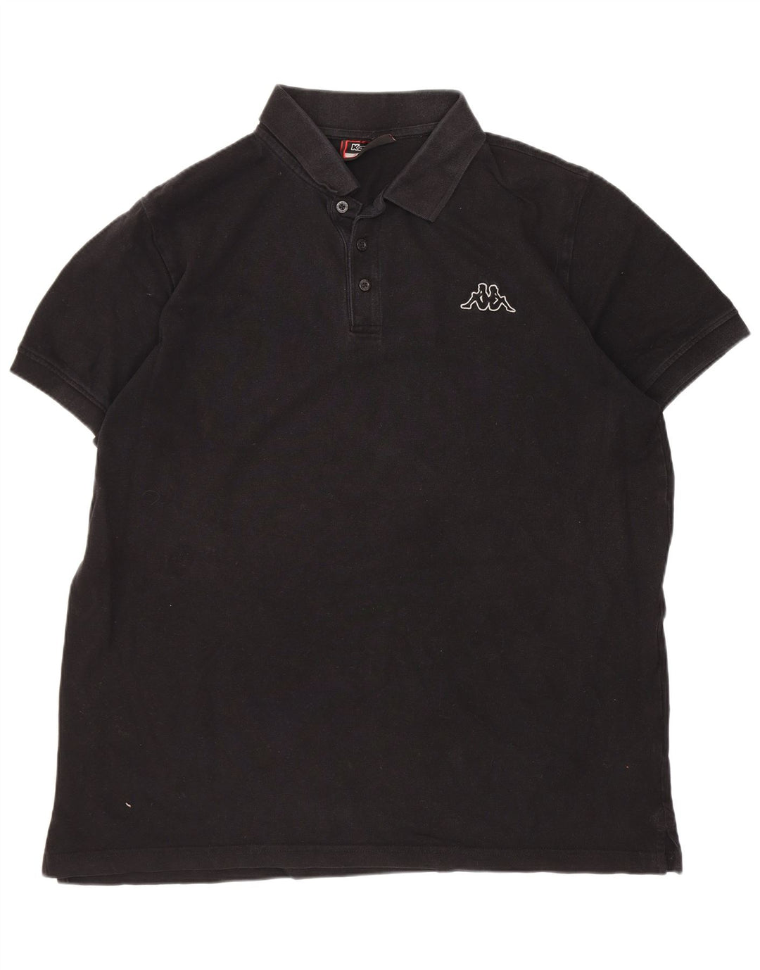 Kappa Polo Homme XL Noir Coton