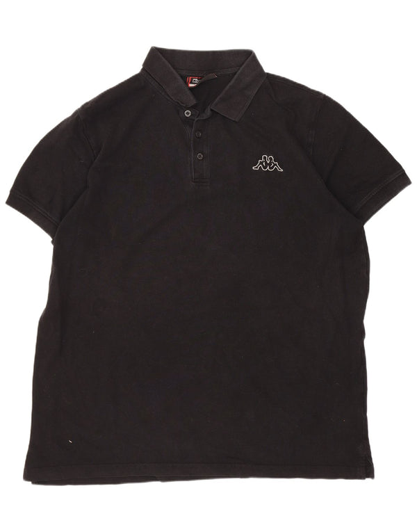 Kappa Polo Homme XL Noir Coton