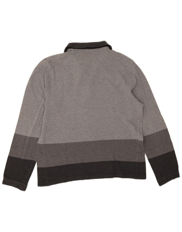 Lacoste Polo Slim Fit à manches longues pour homme Taille 7 2XL Gris Colorblock