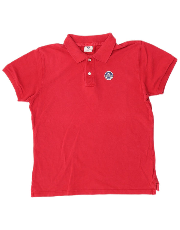 North Sails Polo Homme Rouge Moyen Coton