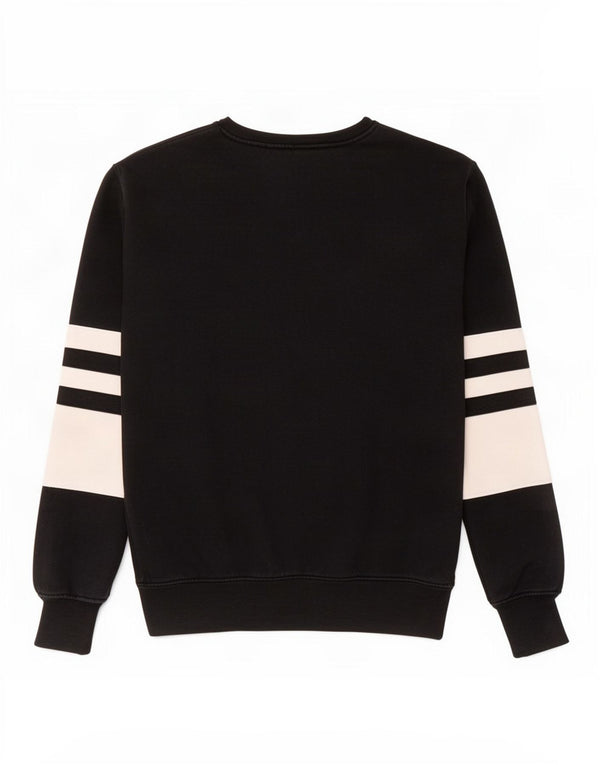 Ellesse Sweat-shirt graphique pour femme UK 8 Small Noir Colourblock