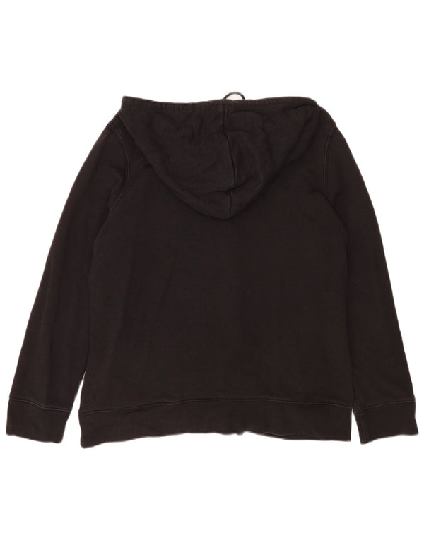 Adidas Pull à capuche graphique pour femme UK 20 2XL Noir Coton