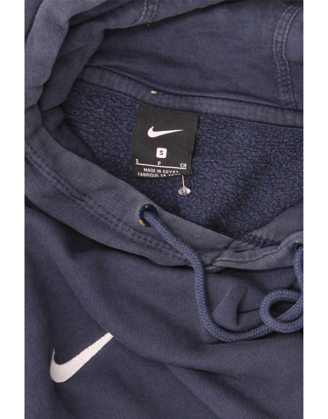 Nike Pull à capuche pour homme en coton bleu marine Taille S