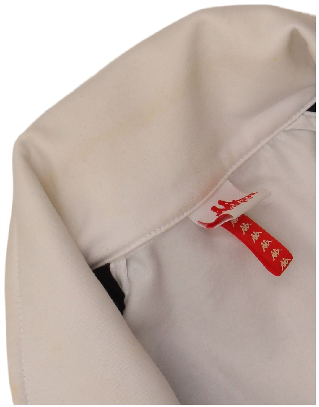 Kappa Veste de survêtement graphique pour homme XL Blanc Colorblock Polyester