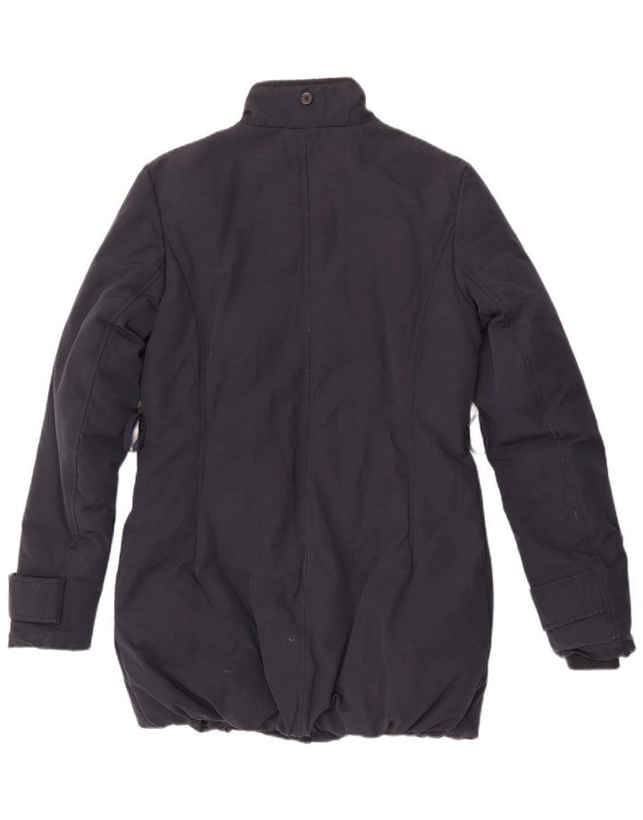 Woolrich Manteau Rembourré Femme UK 10 Petit Bleu Marine Polyamide