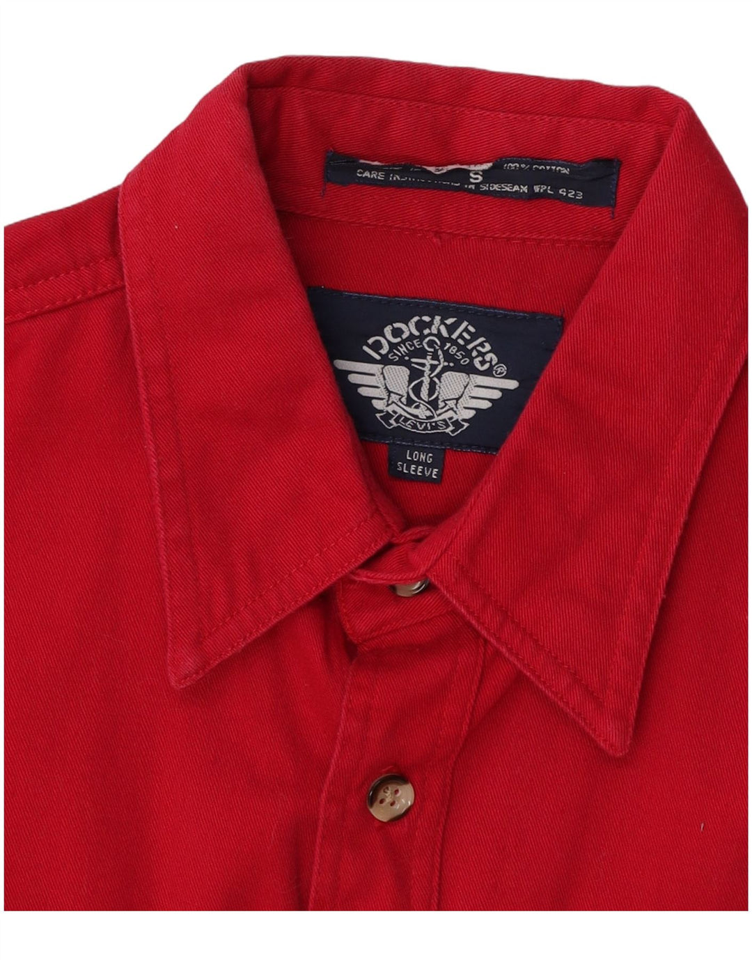 Dockers Chemise Homme Small Rouge Coton