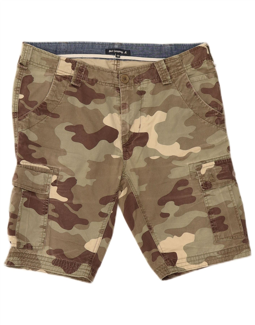 Best Company Short Cargo Femme IT 48 Medium W36 Kaki Camouflage