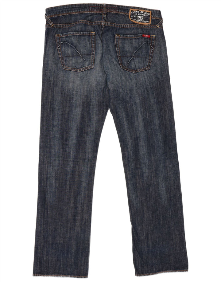 Guess Jean droit homme W38 L34 bleu coton