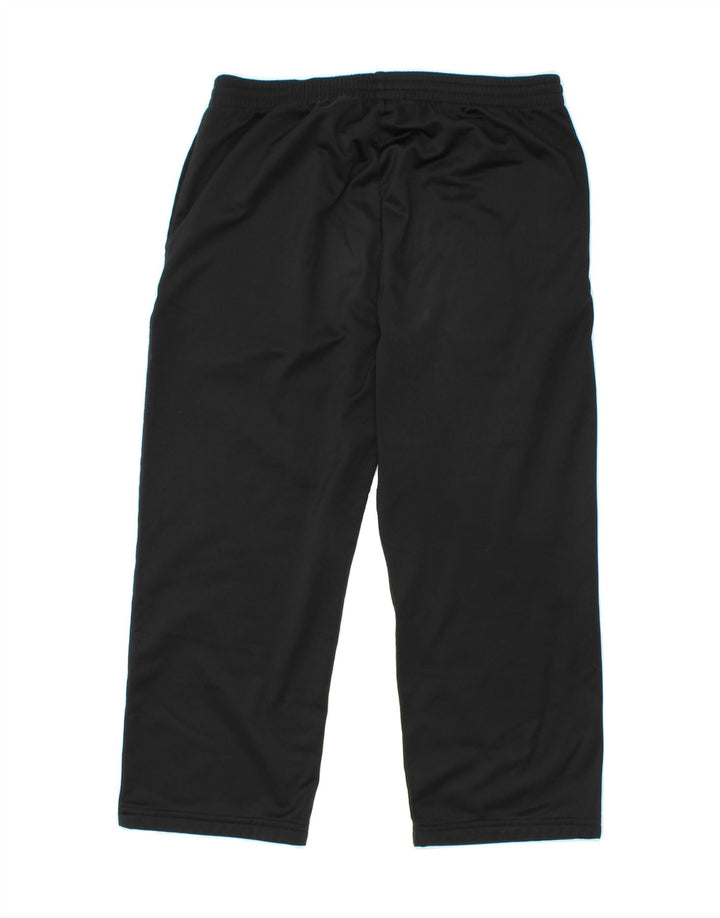 KAPPA Mens Crop Tracksuit Trousers XL  Black Polyester Vintage Kappa and Second-Hand Kappa from Messina Hembry 