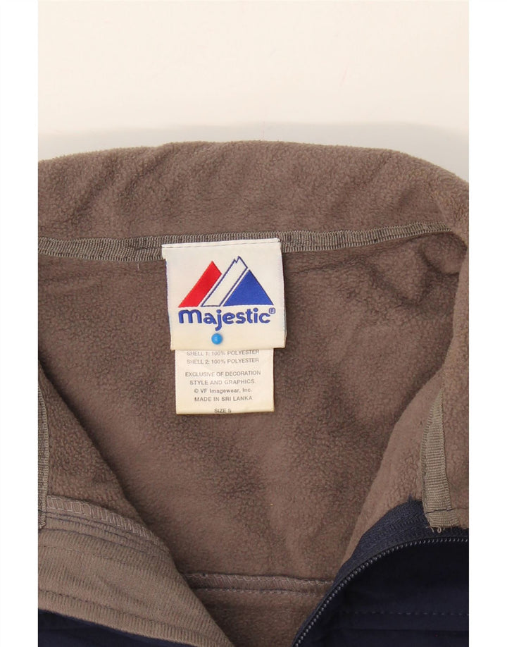 MAJESTIC Mens Tracksuit Top Jacket Small Navy Blue Polyester Vintage Majestic and Second-Hand Majestic from Messina Hembry 